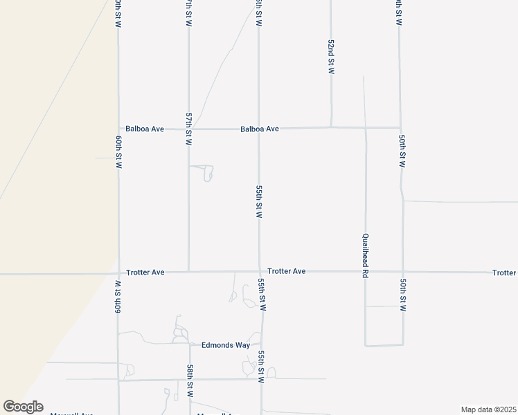 map of restaurants, bars, coffee shops, grocery stores, and more near 55th Street West in Mojave