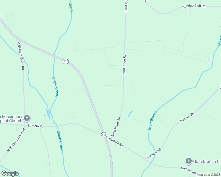 map of restaurants, bars, coffee shops, grocery stores, and more near 144 Sand Ridge Drive in Beulaville