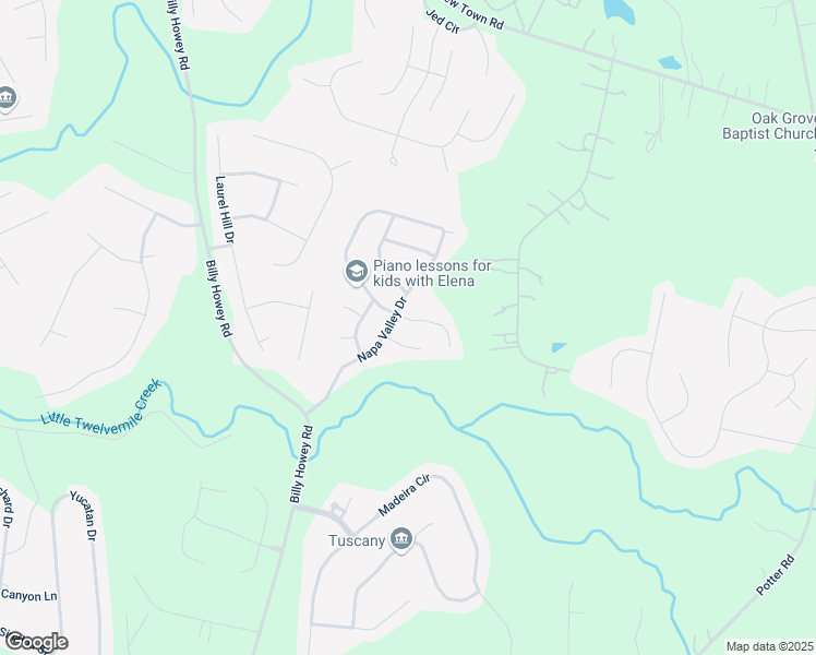 map of restaurants, bars, coffee shops, grocery stores, and more near 2130 Abundance Lane in Waxhaw