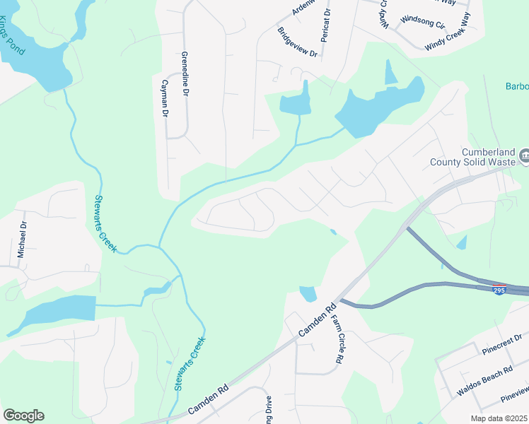 map of restaurants, bars, coffee shops, grocery stores, and more near 3116 Hunting Lodge Road in Fayetteville