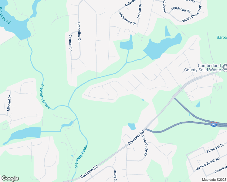 map of restaurants, bars, coffee shops, grocery stores, and more near 3116 Hunting Lodge Road in Fayetteville