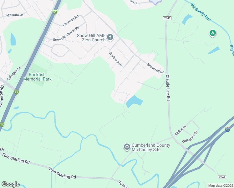 map of restaurants, bars, coffee shops, grocery stores, and more near 3641 Ambition Road in Fayetteville