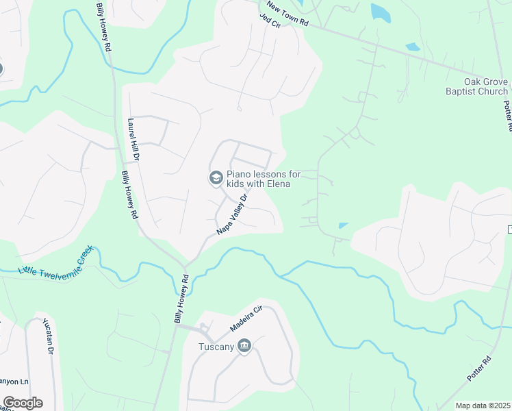 map of restaurants, bars, coffee shops, grocery stores, and more near 2130 Abundance Lane in Waxhaw
