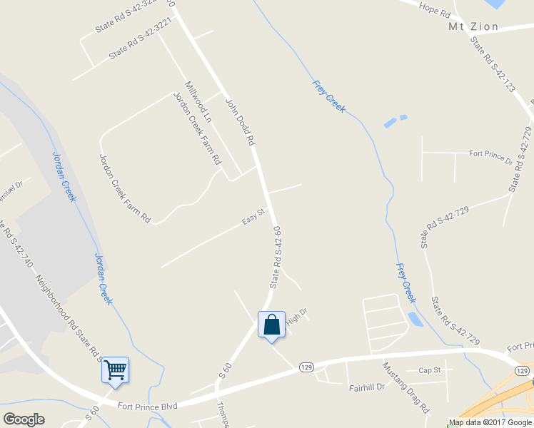 map of restaurants, bars, coffee shops, grocery stores, and more near 2100 John Dodd Road in Wellford