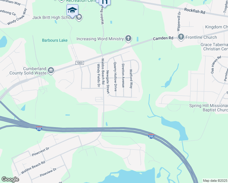 map of restaurants, bars, coffee shops, grocery stores, and more near 4028 Quarry Hollow Drive in Fayetteville