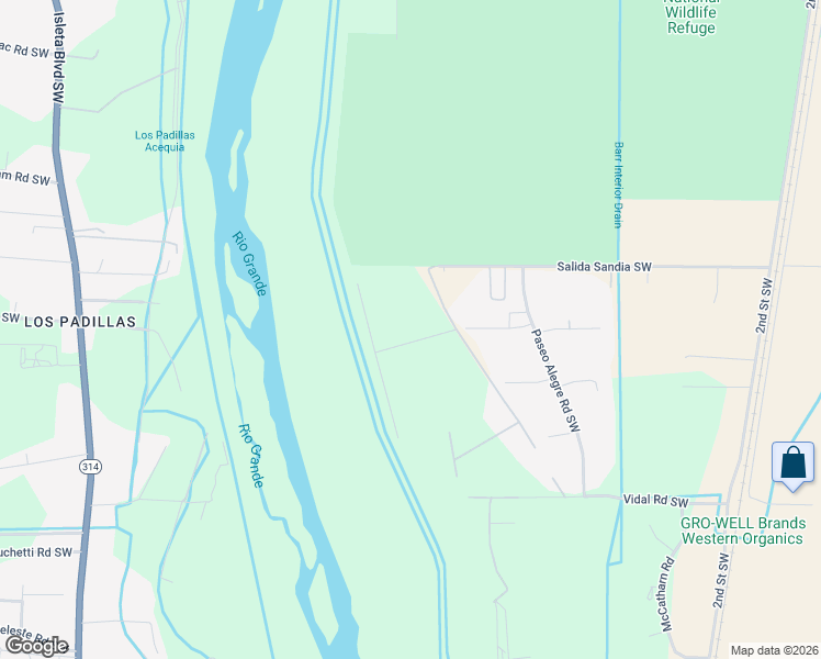 map of restaurants, bars, coffee shops, grocery stores, and more near 8200 Kacey Lane Southwest in Albuquerque