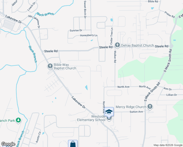 map of restaurants, bars, coffee shops, grocery stores, and more near 42 Limestone Drive in Rossville