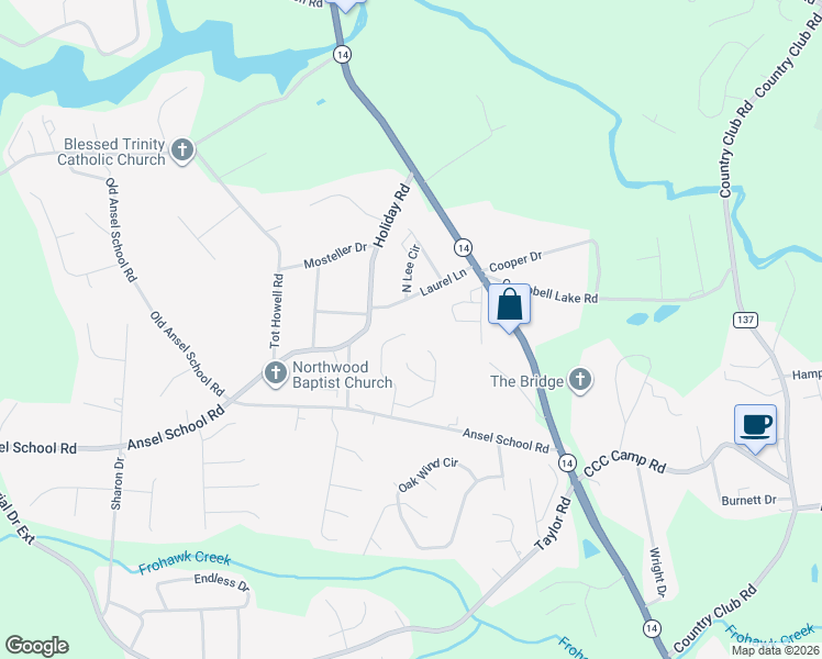 map of restaurants, bars, coffee shops, grocery stores, and more near 627 Ashley Commons Court in Greer