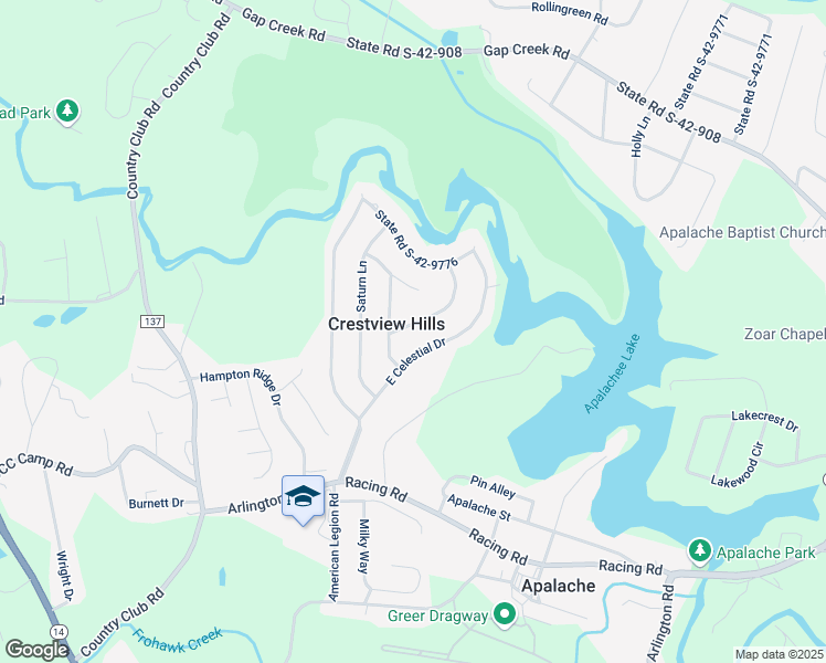map of restaurants, bars, coffee shops, grocery stores, and more near 104 Apollo Avenue in Greer
