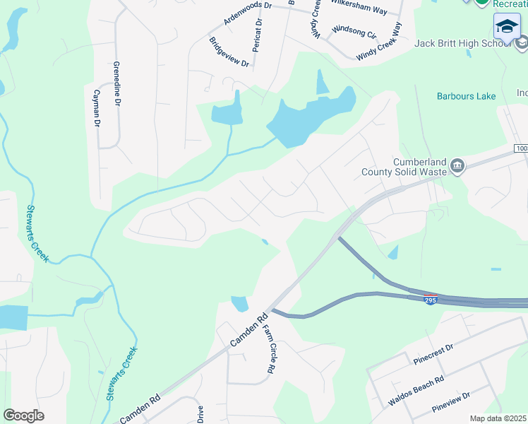 map of restaurants, bars, coffee shops, grocery stores, and more near 2867 Aristocrat Lane in Fayetteville