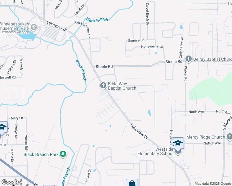 map of restaurants, bars, coffee shops, grocery stores, and more near 68 Flagstone Dr in Rossville