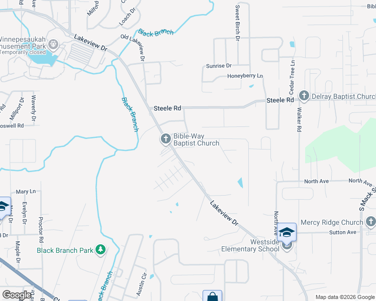 map of restaurants, bars, coffee shops, grocery stores, and more near 68 Flagstone Drive in Rossville