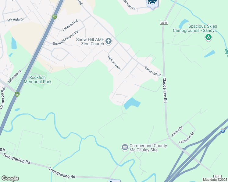 map of restaurants, bars, coffee shops, grocery stores, and more near 3636 Ambition Road in Fayetteville
