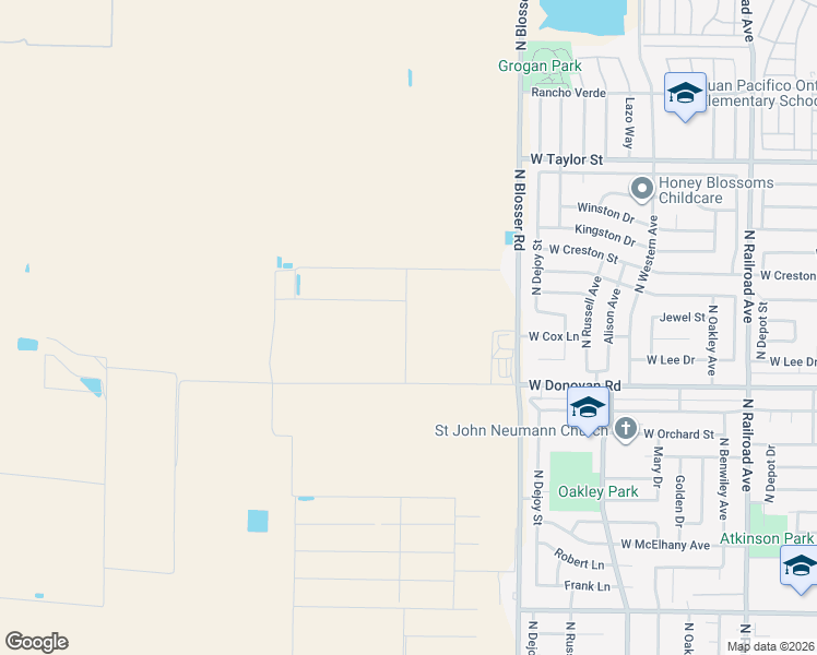 map of restaurants, bars, coffee shops, grocery stores, and more near 1503 North Blosser Road in Santa Maria