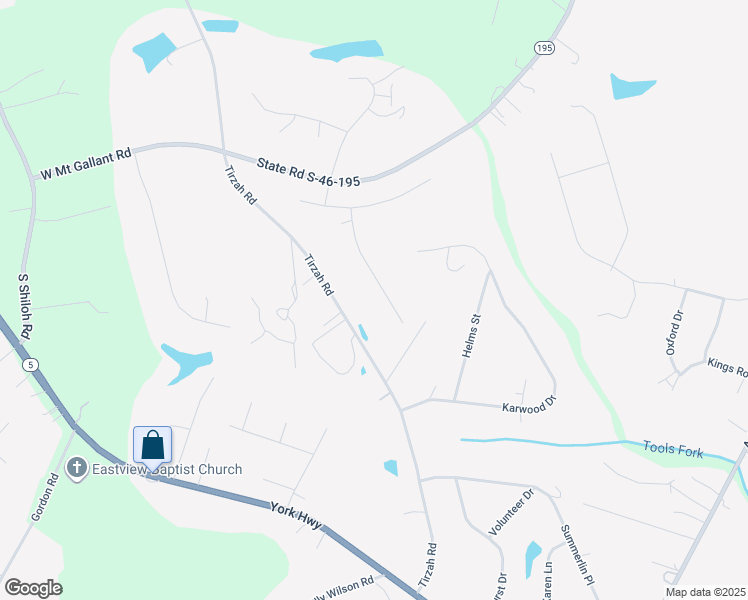 map of restaurants, bars, coffee shops, grocery stores, and more near 116 Sterling Drive in York