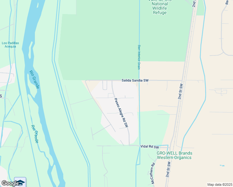 map of restaurants, bars, coffee shops, grocery stores, and more near 801 Paseo Del Rio Place Southwest in Albuquerque