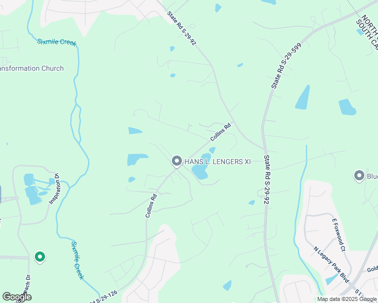 map of restaurants, bars, coffee shops, grocery stores, and more near 8940 Collins Road in Fort Mill