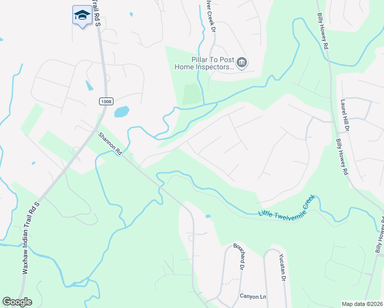 map of restaurants, bars, coffee shops, grocery stores, and more near 1608 Hoosac Drive in Waxhaw