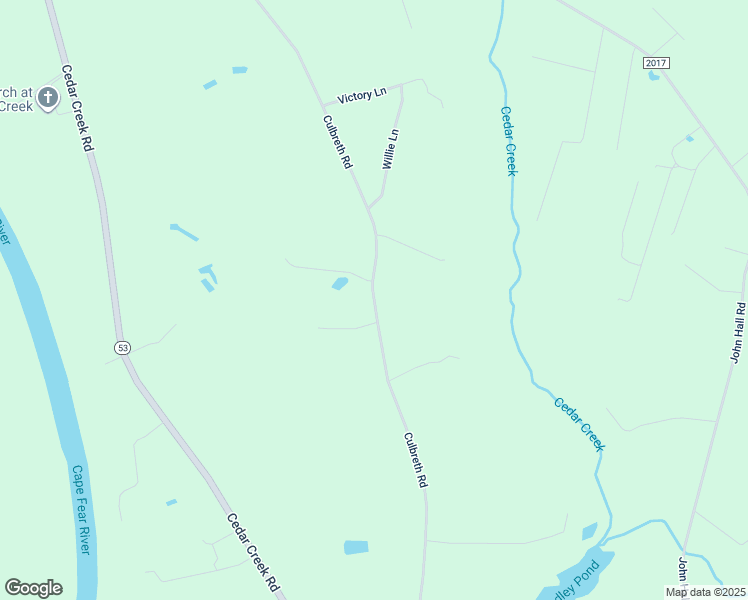 map of restaurants, bars, coffee shops, grocery stores, and more near Culbreth Road in Cumberland County