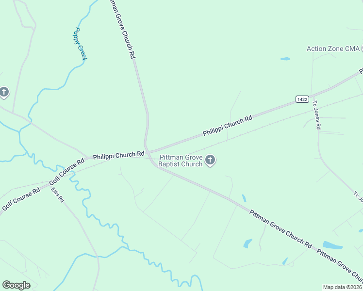 map of restaurants, bars, coffee shops, grocery stores, and more near 5040 Phillipi Church Road in Raeford