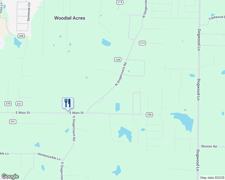 map of restaurants, bars, coffee shops, grocery stores, and more near 195 North Stagecoach Road in Cabot