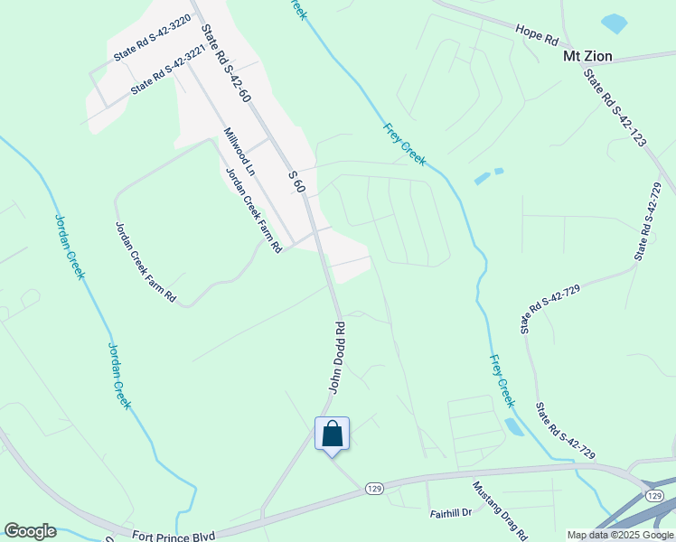 map of restaurants, bars, coffee shops, grocery stores, and more near 2100 John Dodd Road in Wellford