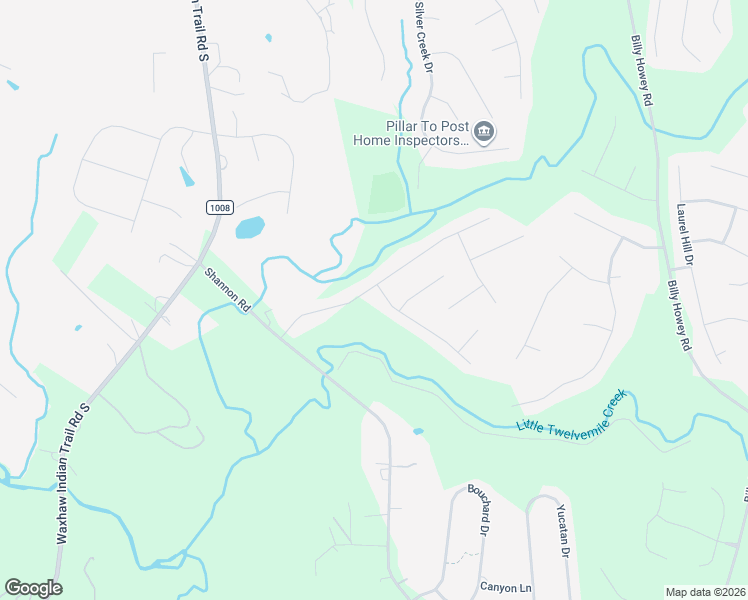 map of restaurants, bars, coffee shops, grocery stores, and more near 1608 Hoosac Drive in Waxhaw