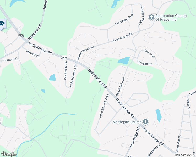 map of restaurants, bars, coffee shops, grocery stores, and more near 1086 Holly Springs Road in Lyman