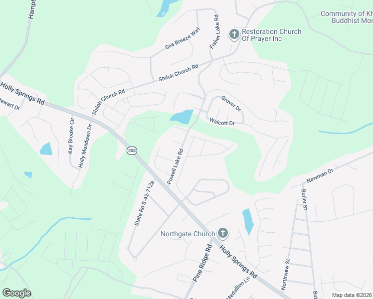 map of restaurants, bars, coffee shops, grocery stores, and more near 589 Friar Park Lane in Lyman