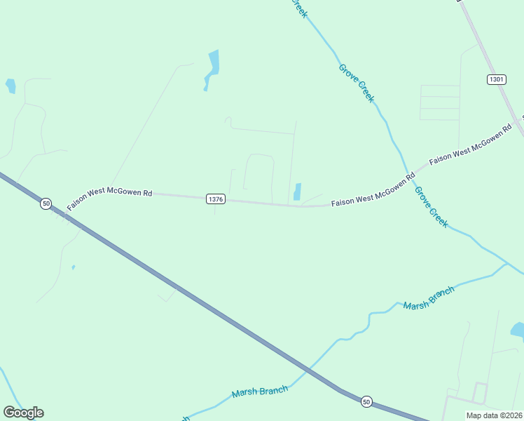 map of restaurants, bars, coffee shops, grocery stores, and more near 301-321 Faison West McGowen Road in Kenansville