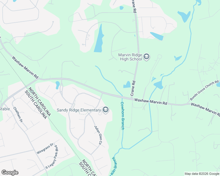 map of restaurants, bars, coffee shops, grocery stores, and more near 2507 Waxhaw-Marvin Rd in Waxhaw
