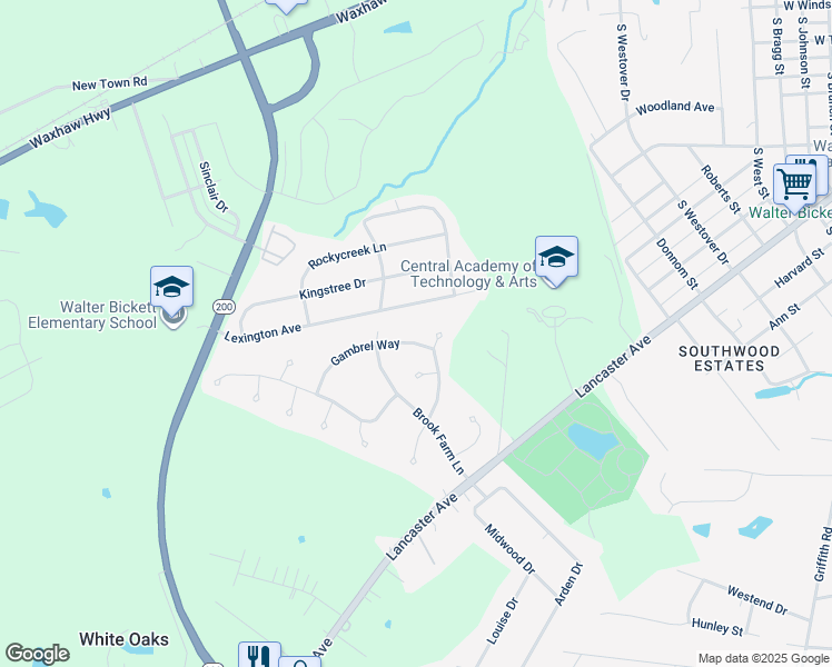 map of restaurants, bars, coffee shops, grocery stores, and more near 2008 Gambrel Way in Monroe