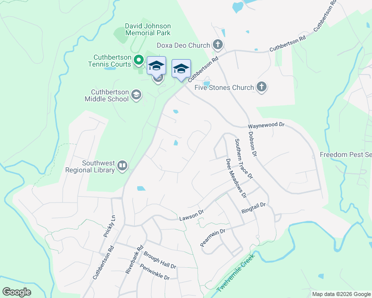 map of restaurants, bars, coffee shops, grocery stores, and more near 2211 Wesley Landing Road in Wesley Chapel