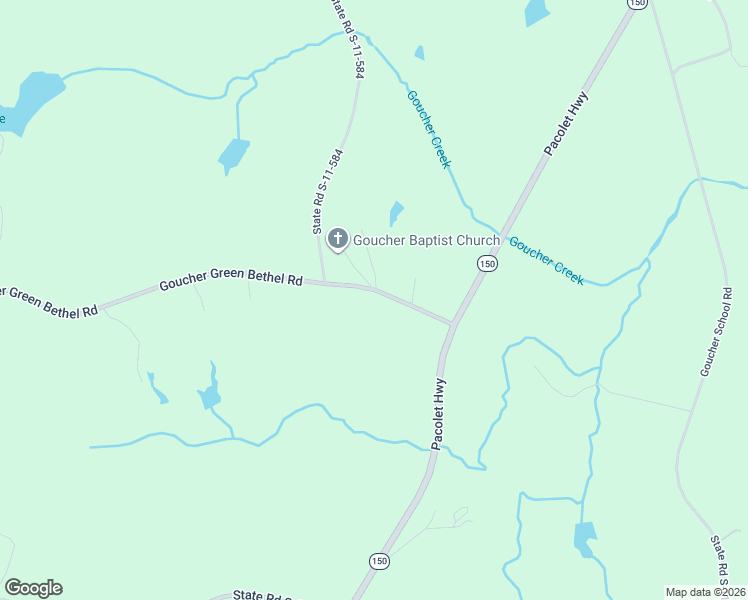 map of restaurants, bars, coffee shops, grocery stores, and more near 153 Goucher Green Bethel Road in Gaffney