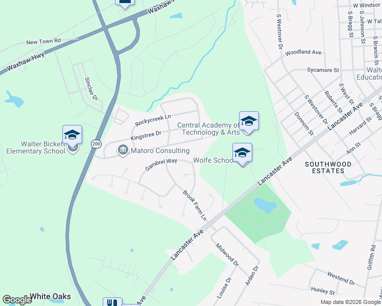 map of restaurants, bars, coffee shops, grocery stores, and more near 1904 Pleasant Knoll Lane in Monroe