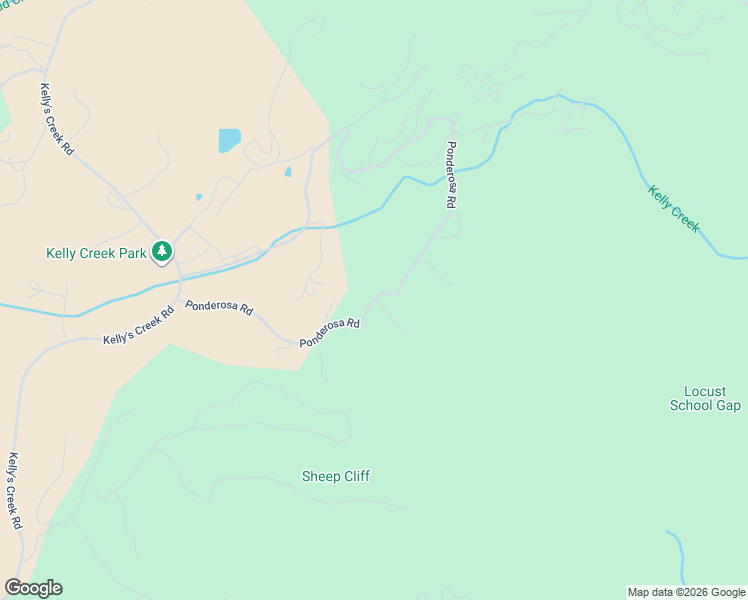 map of restaurants, bars, coffee shops, grocery stores, and more near Ponderosa Road in Rabun