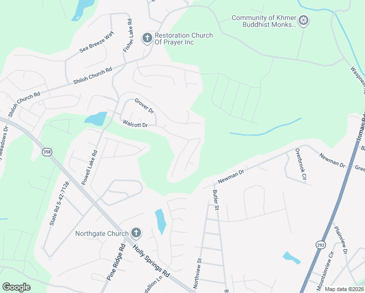 map of restaurants, bars, coffee shops, grocery stores, and more near 716 White Cloud Drive in Lyman