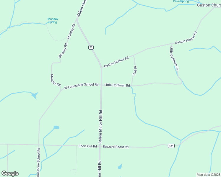 map of restaurants, bars, coffee shops, grocery stores, and more near 11576 Little Coffman Road in Lester