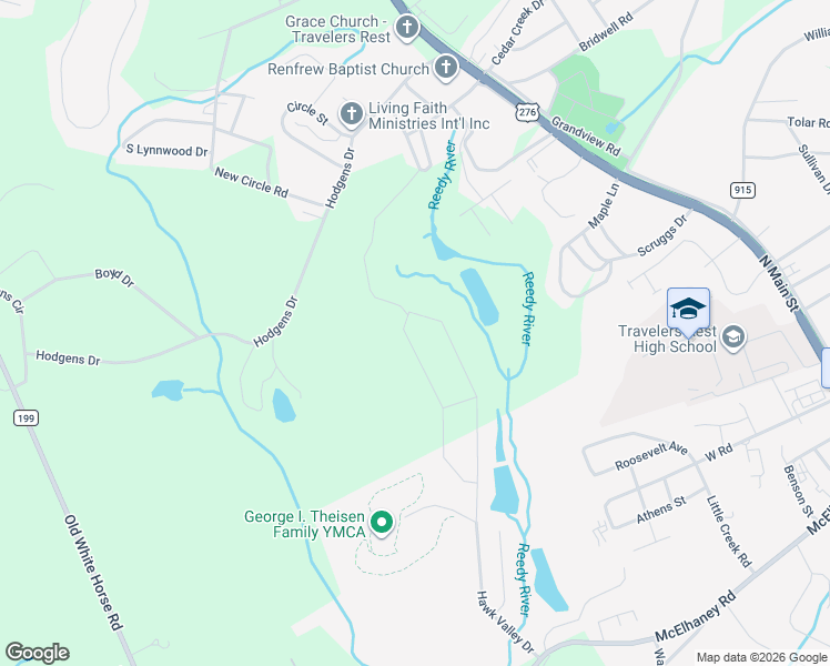 map of restaurants, bars, coffee shops, grocery stores, and more near in Travelers Rest