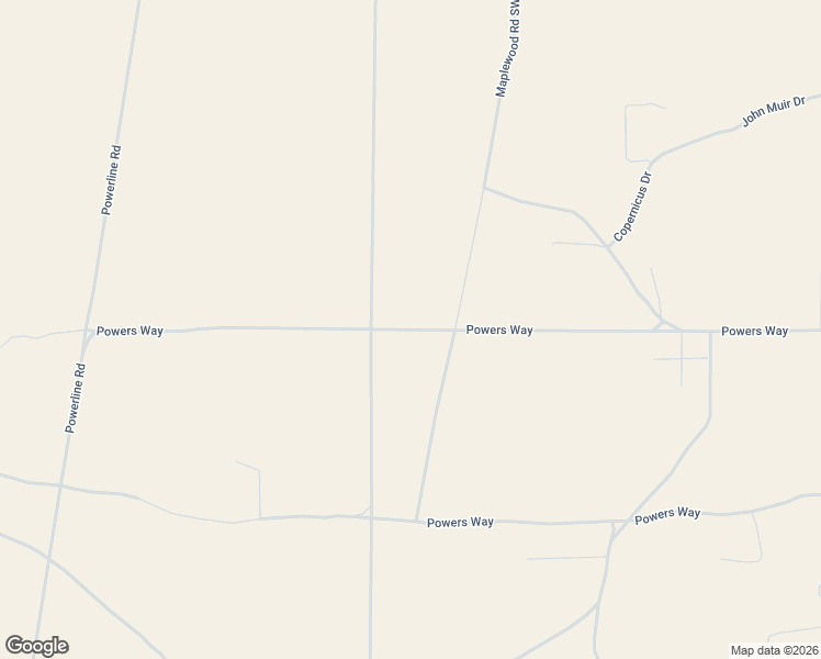 map of restaurants, bars, coffee shops, grocery stores, and more near Powers Way in Albuquerque