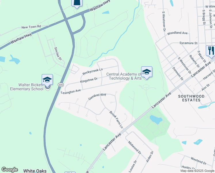map of restaurants, bars, coffee shops, grocery stores, and more near 2009 Lexington Avenue in Monroe