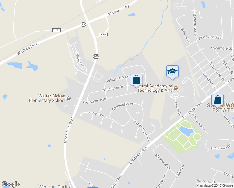 map of restaurants, bars, coffee shops, grocery stores, and more near 2122 Lexington Avenue in Monroe