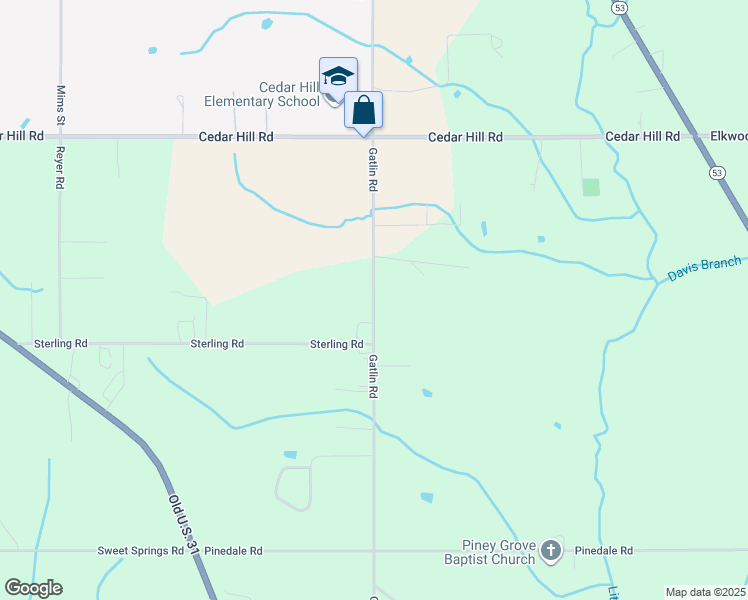 map of restaurants, bars, coffee shops, grocery stores, and more near 28550 Gatlin Road in Ardmore