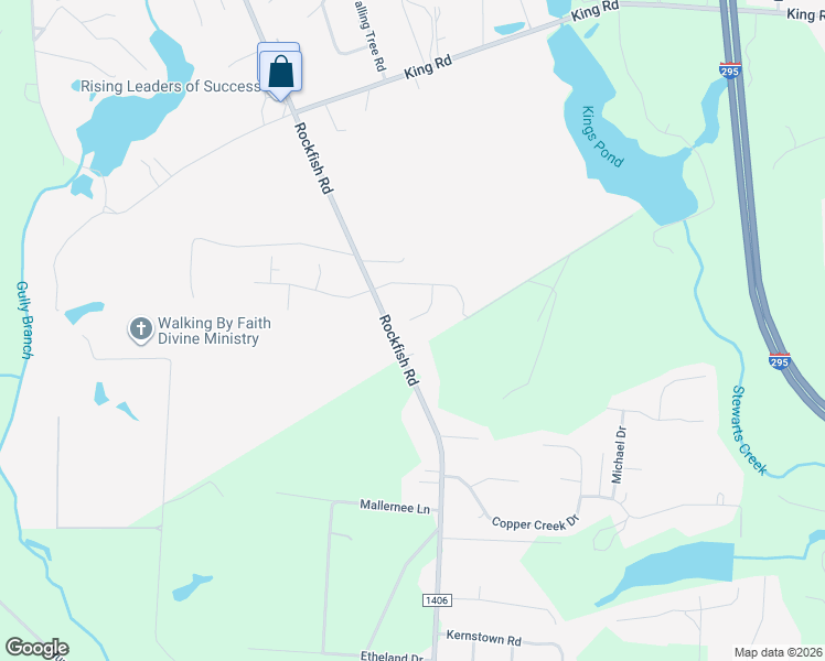 map of restaurants, bars, coffee shops, grocery stores, and more near 205 Sandspur Court in Raeford