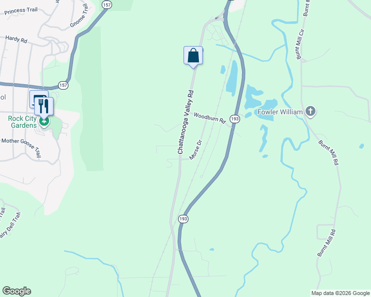 map of restaurants, bars, coffee shops, grocery stores, and more near 24 Morse Drive in Walker County