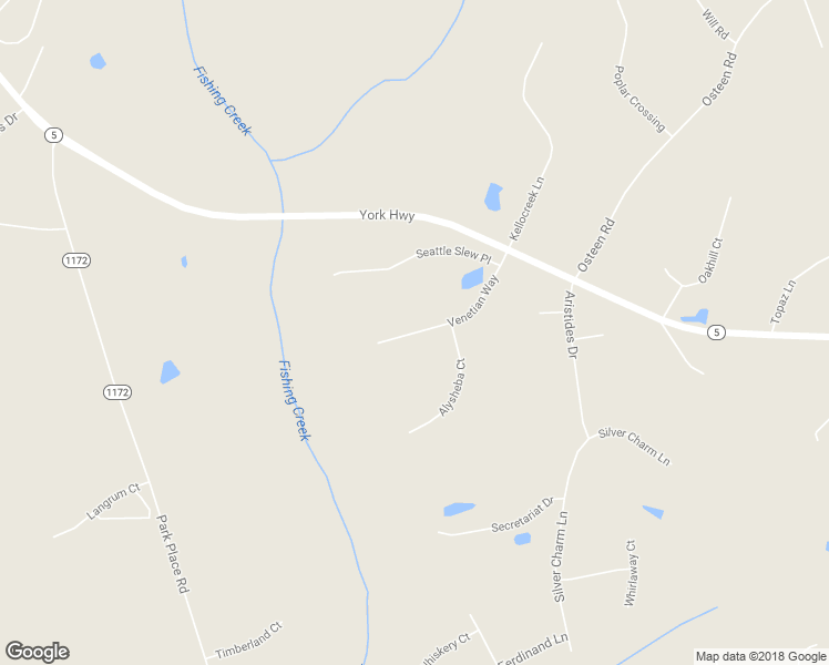 map of restaurants, bars, coffee shops, grocery stores, and more near 3636 Venetian Way in York