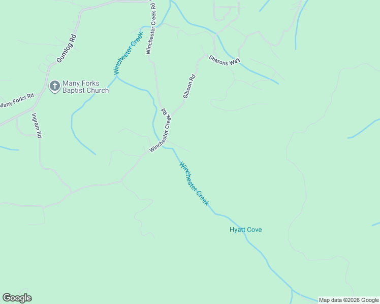 map of restaurants, bars, coffee shops, grocery stores, and more near Winchester Creek Road in Young Harris