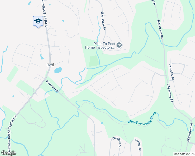 map of restaurants, bars, coffee shops, grocery stores, and more near 5621 Verrazano Drive in Waxhaw