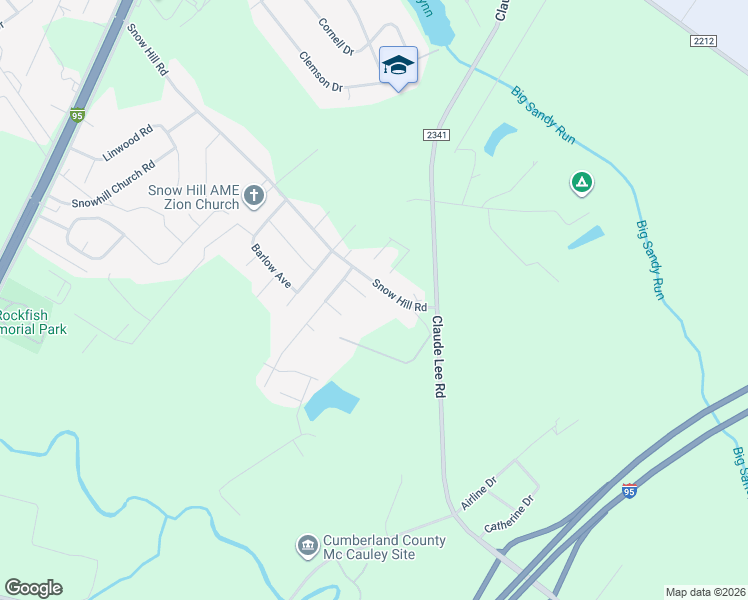 map of restaurants, bars, coffee shops, grocery stores, and more near 521 Polygon Place in Fayetteville