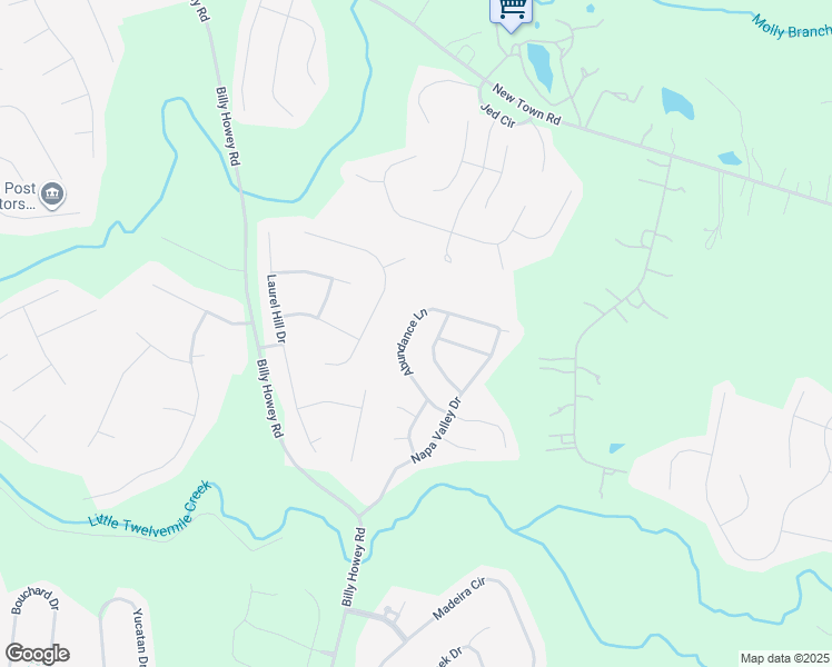 map of restaurants, bars, coffee shops, grocery stores, and more near 2339 Abundance Lane in Unincorporated